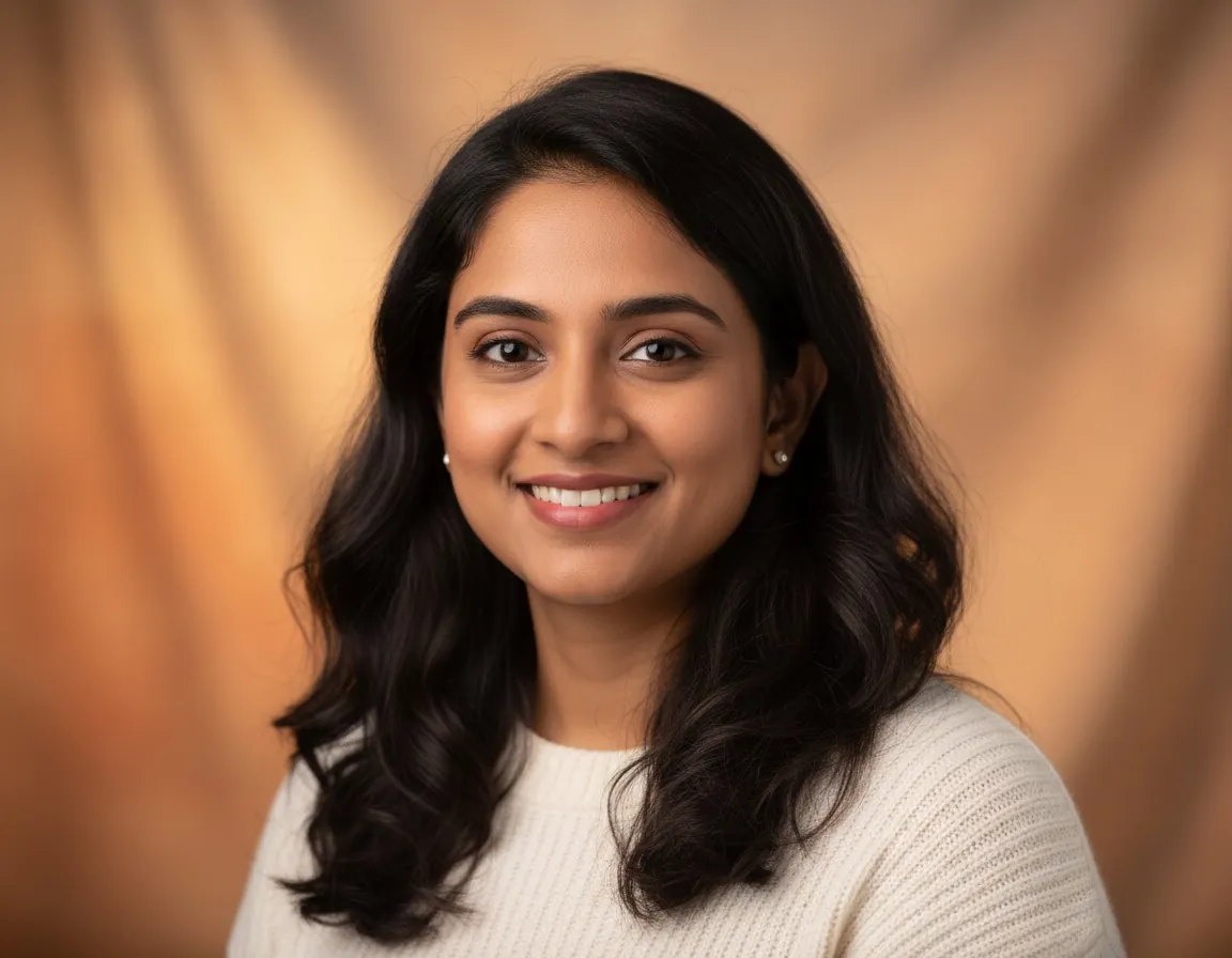 Portrait of Priya Sharma, head of therapy relations.